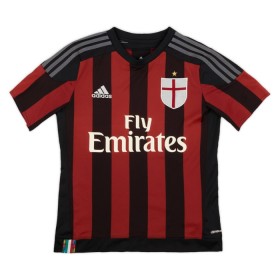 Jalkapallo Peliasut AC Milan 2015-16 Retro Koti Pelipaita Lyhythihainen